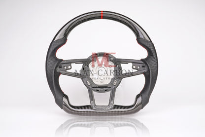MC MAX CARBON Performance Volant de remplacement en carbone sec brillant pour Audi R8 4S