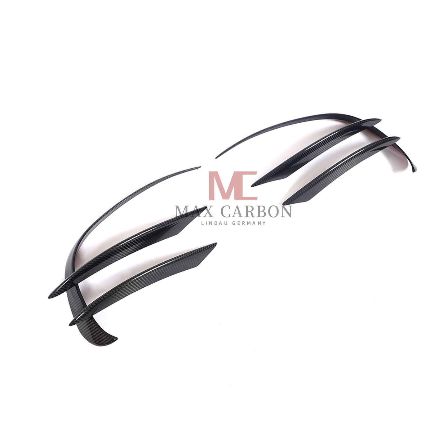MC MAX CARBON Performance W205 C205 A205 S205 Front Bumper Canards for Mercedes Benz C Class Sport 