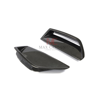MC MAX CARBON Performance Fiber Front Bumper Scoop Trims for Audi RS6 Avant Wagon 