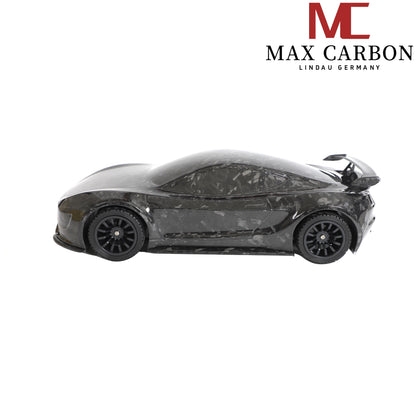 MAX CARBON Lifestyle Real Carbon Forged Carbon Hybrid Carbon Model Car made of Dry Carbon Prepreg 1:18 Sports Car Design Model Car