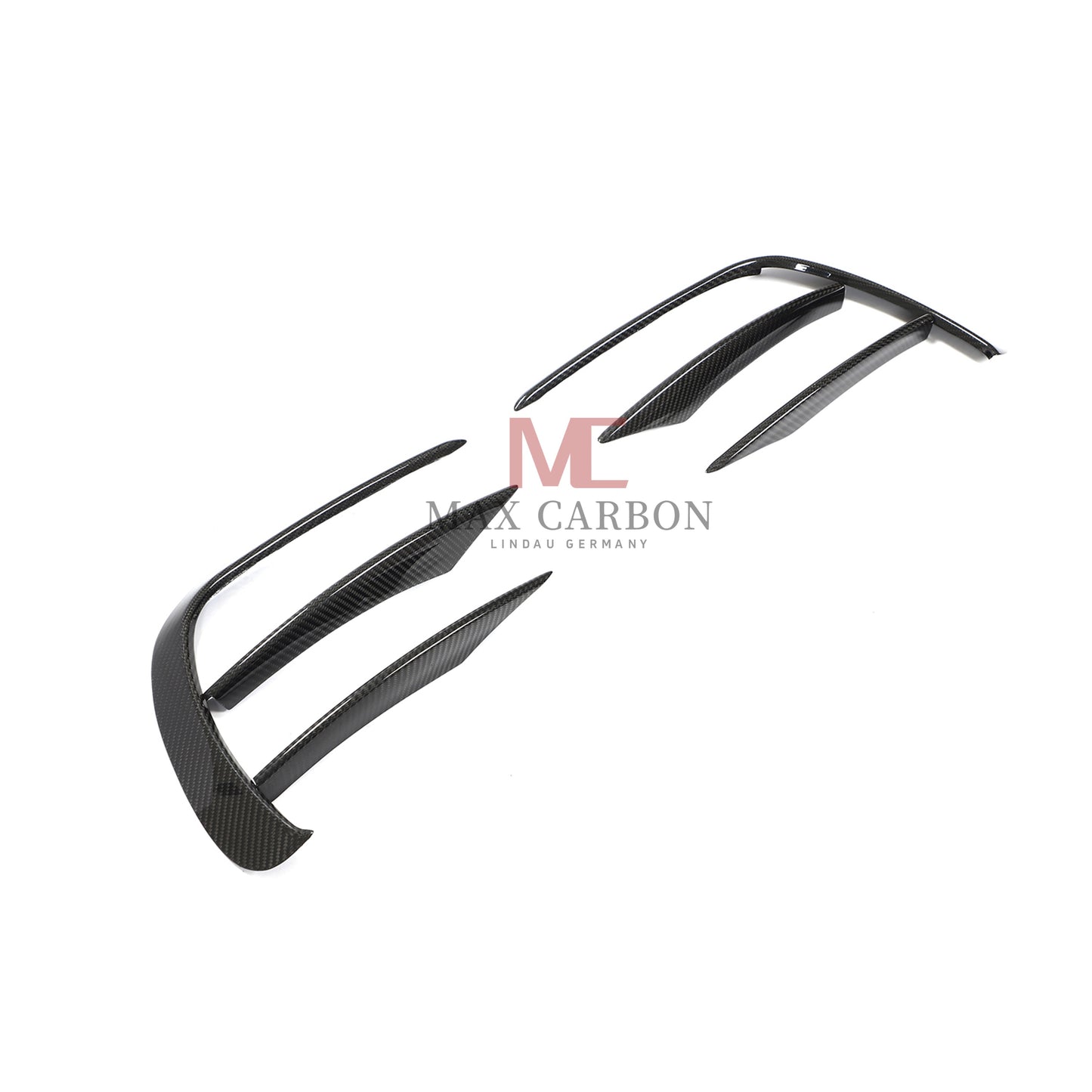 MC Performance 6PCS Carbon Front Bumper Canards for Mercedes Benz E Class W213 S213 E300 E350 E400 E450