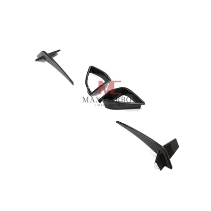 MC MAX CARBON DRY CARBON PREPREG Front Panels AERO FLICKER for BMW G14 G15 G16 M850i 