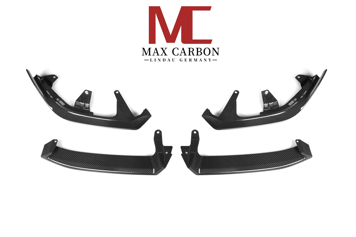 Fixation avant de lèvre avant préimprégnée de carbone sec MC MAX CARBON pour BMW série 5 G60 G61