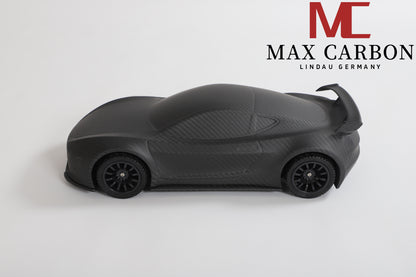 MAX CARBON Lifestyle Real Carbon Forged Carbon Hybrid Carbon Model Car made of Dry Carbon Prepreg 1:18 Sports Car Design Model Car