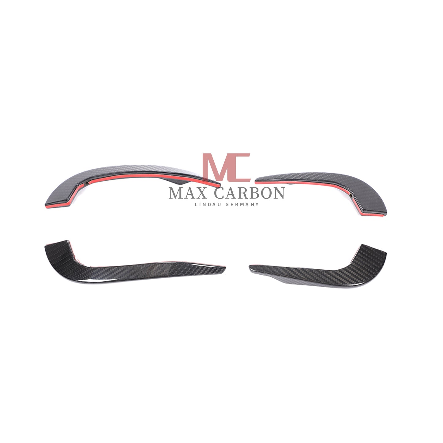 MC Performance Dry Carbon AERO FLICKER Flaps Front canards attachment for AUDI RS3 8V 