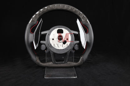 MC MAX CARBON Performance Dry Carbon Smart Steering Wheel LED Sport for Audi R8 4S
