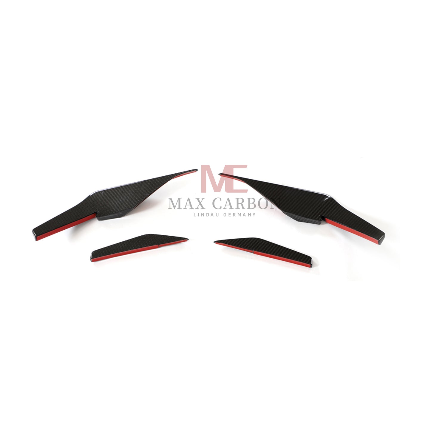 Canards MC MAX CARBON DRY CARBON Performance AERO FLICKER FLAPS sur mesure pour Audi R8 4S 