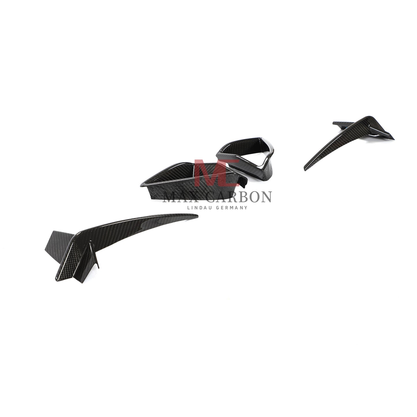 MC MAX CARBON DRY CARBON PREPREG Front Panels AERO FLICKER for BMW G14 G15 G16 M850i 