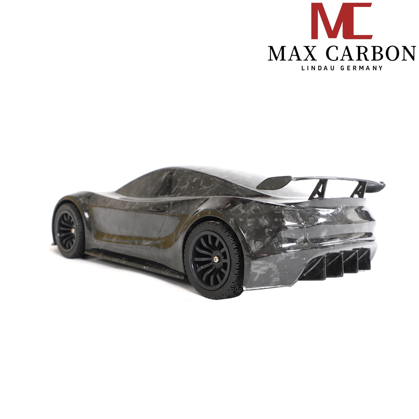 MAX CARBON Lifestyle Real Carbon Forged Carbon Hybrid Carbon Model Car made of Dry Carbon Prepreg 1:18 Sports Car Design Model Car