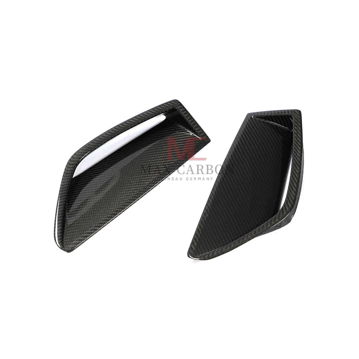 MC MAX CARBON Performance Fiber Front Bumper Scoop Trims for Audi RS6 Avant Wagon 