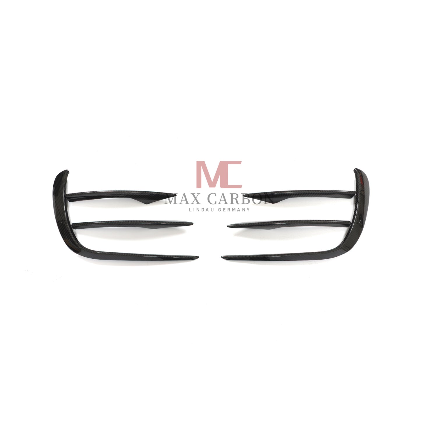MC Performance 6PCS Carbon Front Bumper Canards for Mercedes Benz E Class W213 S213 E300 E350 E400 E450