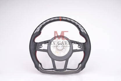 MC MAX CARBON Performance Volant de remplacement en carbone sec brillant pour Audi R8 4S