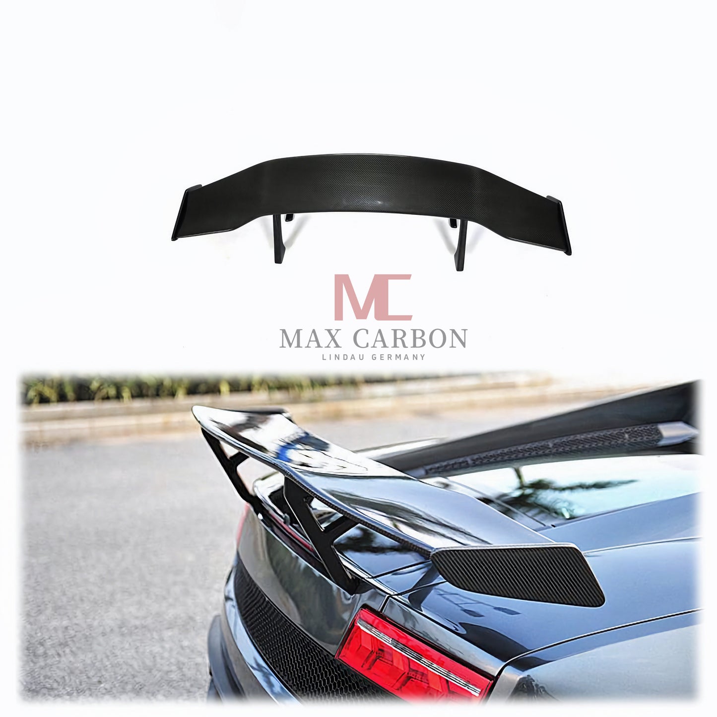 MC MAX CARBON DRY CARBON Performance rear wing spoiler suitable for Lamborghini Gallardo LP550 LP560 LP570 