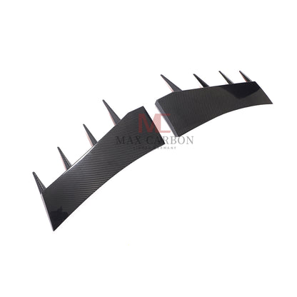 MC MAX CARBON DRY CARBON Prepreg For Audi R8 Carbon Front Bumper Canards AERO FLAPS AUDI R8 4S before LCI 