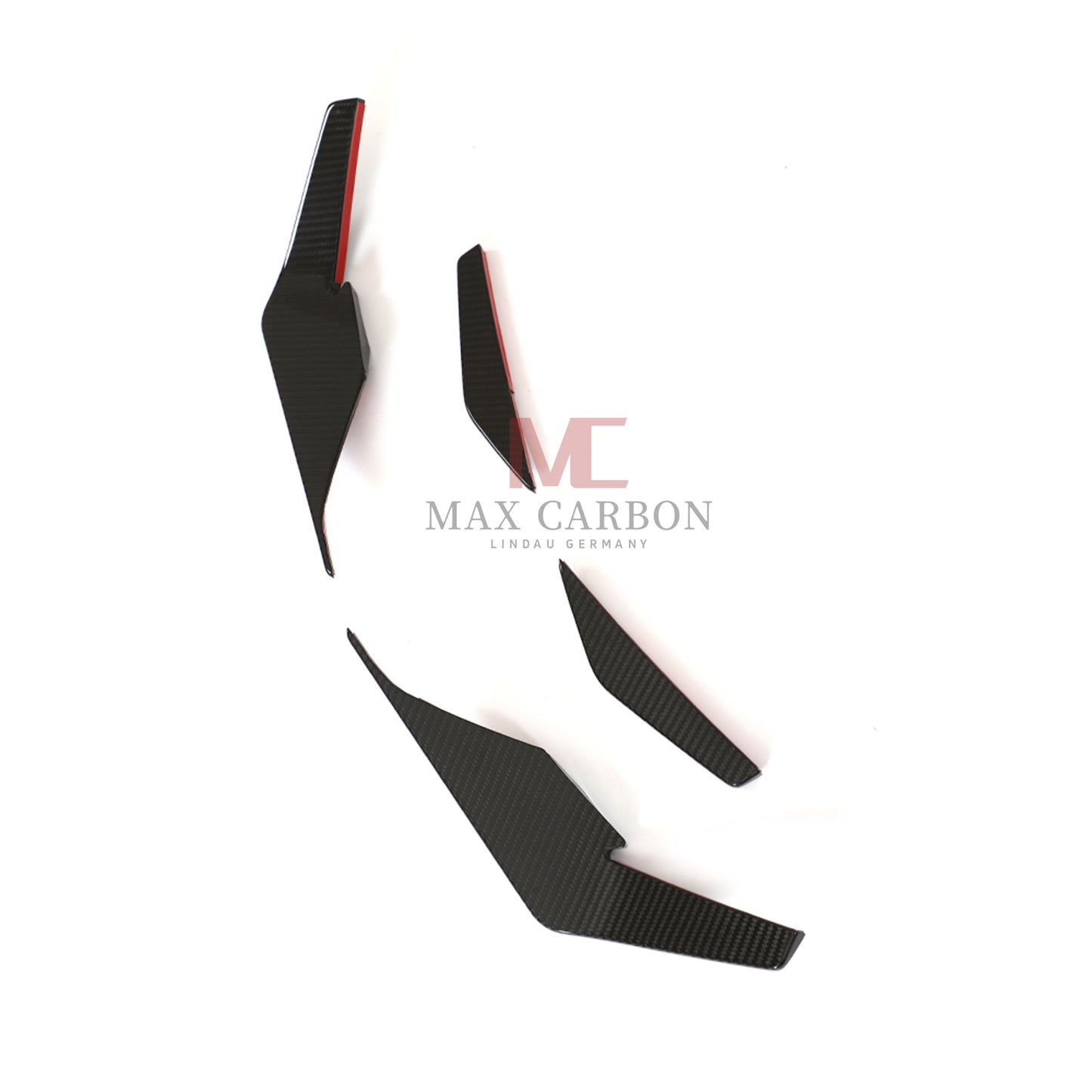 Canards MC MAX CARBON DRY CARBON Performance AERO FLICKER FLAPS sur mesure pour Audi R8 4S 