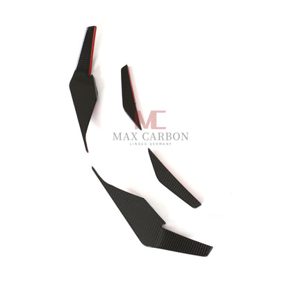 Canards MC MAX CARBON DRY CARBON Performance AERO FLICKER FLAPS sur mesure pour Audi R8 4S 