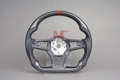 MC MAX CARBON Performance Volant de remplacement en carbone sec brillant pour Audi R8 4S