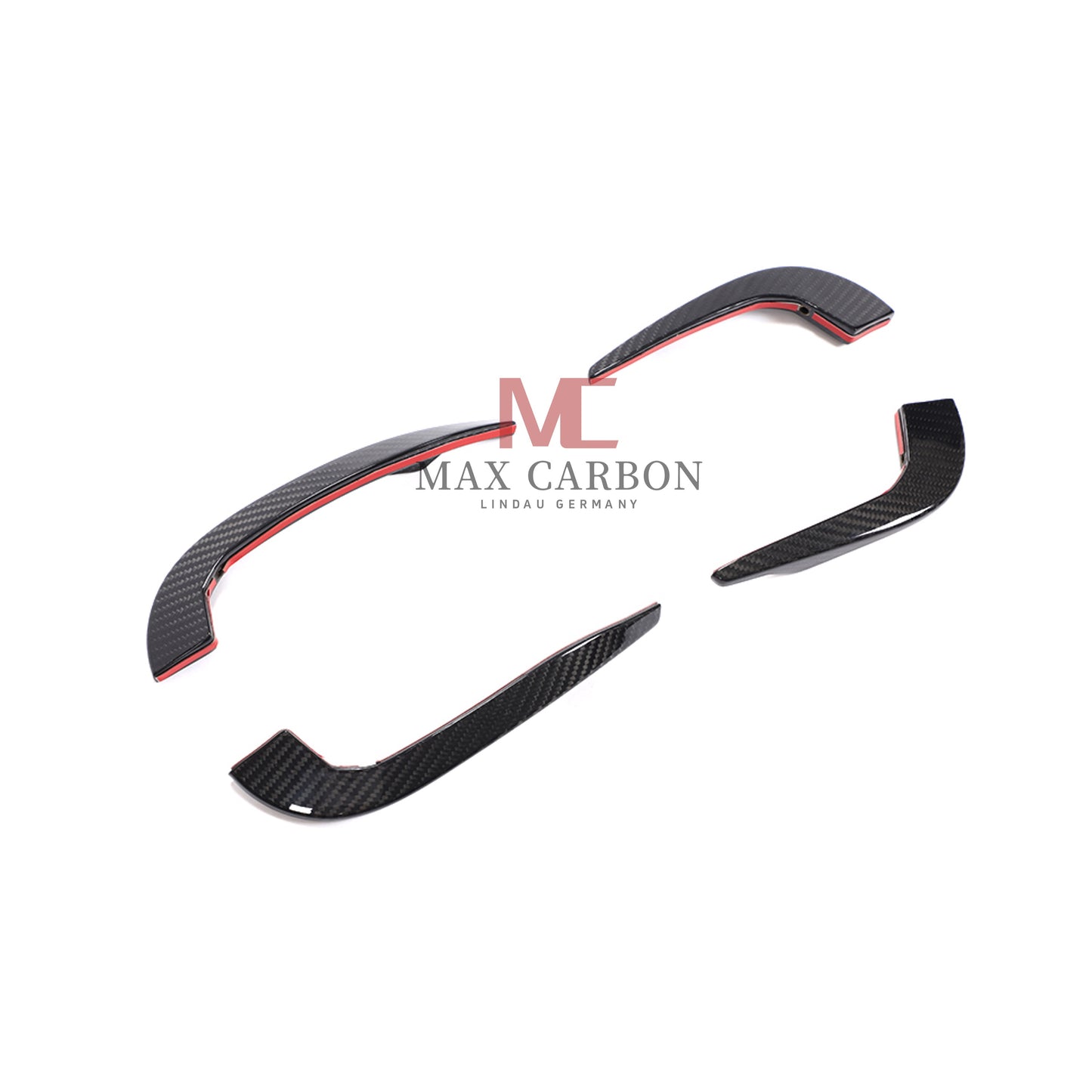 MC Performance Dry Carbon AERO FLICKER Flaps Front canards attachment for AUDI RS3 8V 