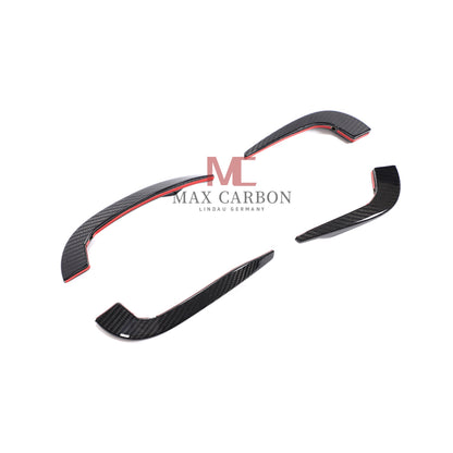 MC Performance Dry Carbon AERO FLICKER Flaps Front canards attachment for AUDI RS3 8V 