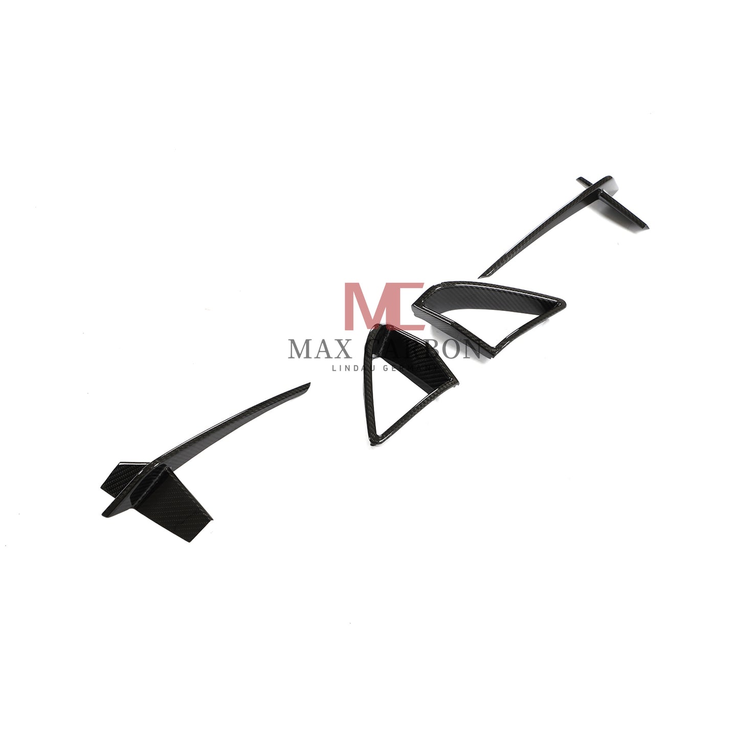 MC MAX CARBON DRY CARBON PREPREG Front Panels AERO FLICKER for BMW G14 G15 G16 M850i 