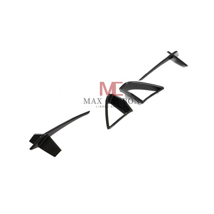 MC MAX CARBON DRY CARBON PREPREG Front Panels AERO FLICKER for BMW G14 G15 G16 M850i 