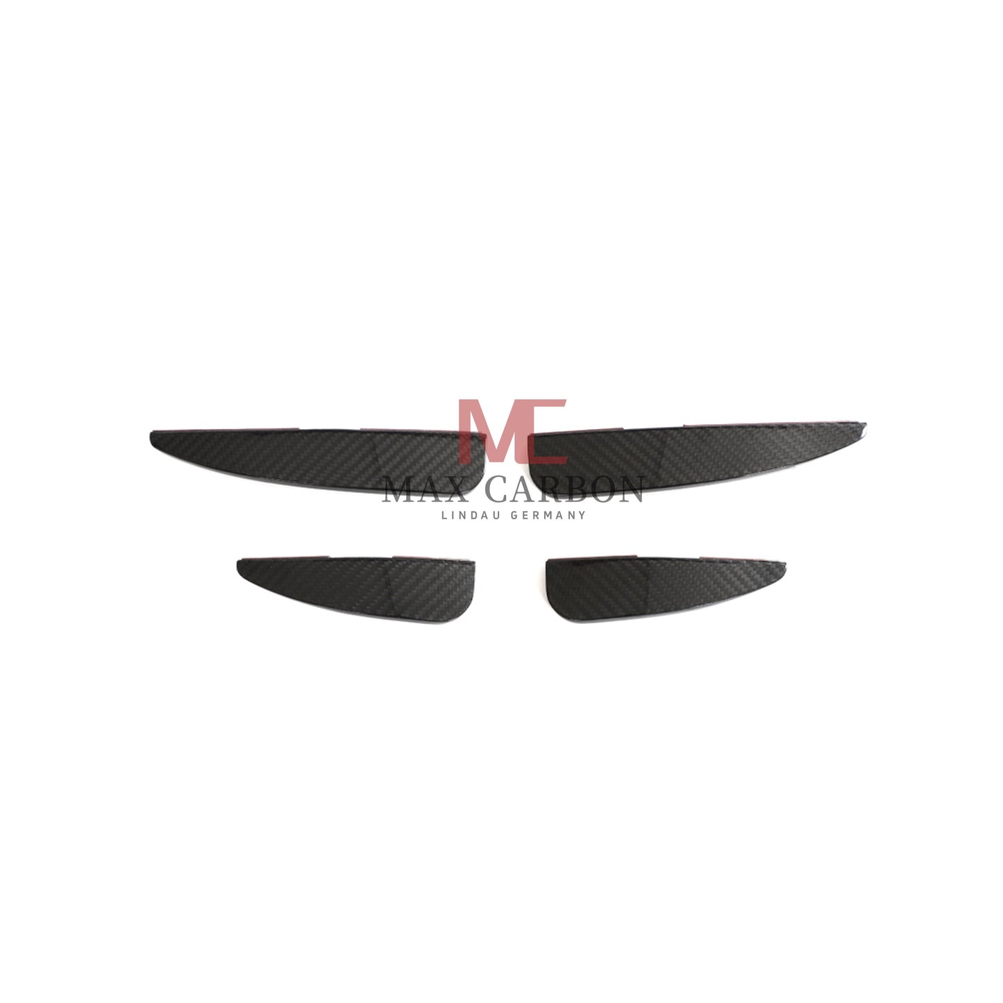 Canards MC MAX CARBON DRY CARBON Performance AERO FLICKER FLAPS sur mesure pour Audi R8 4S 