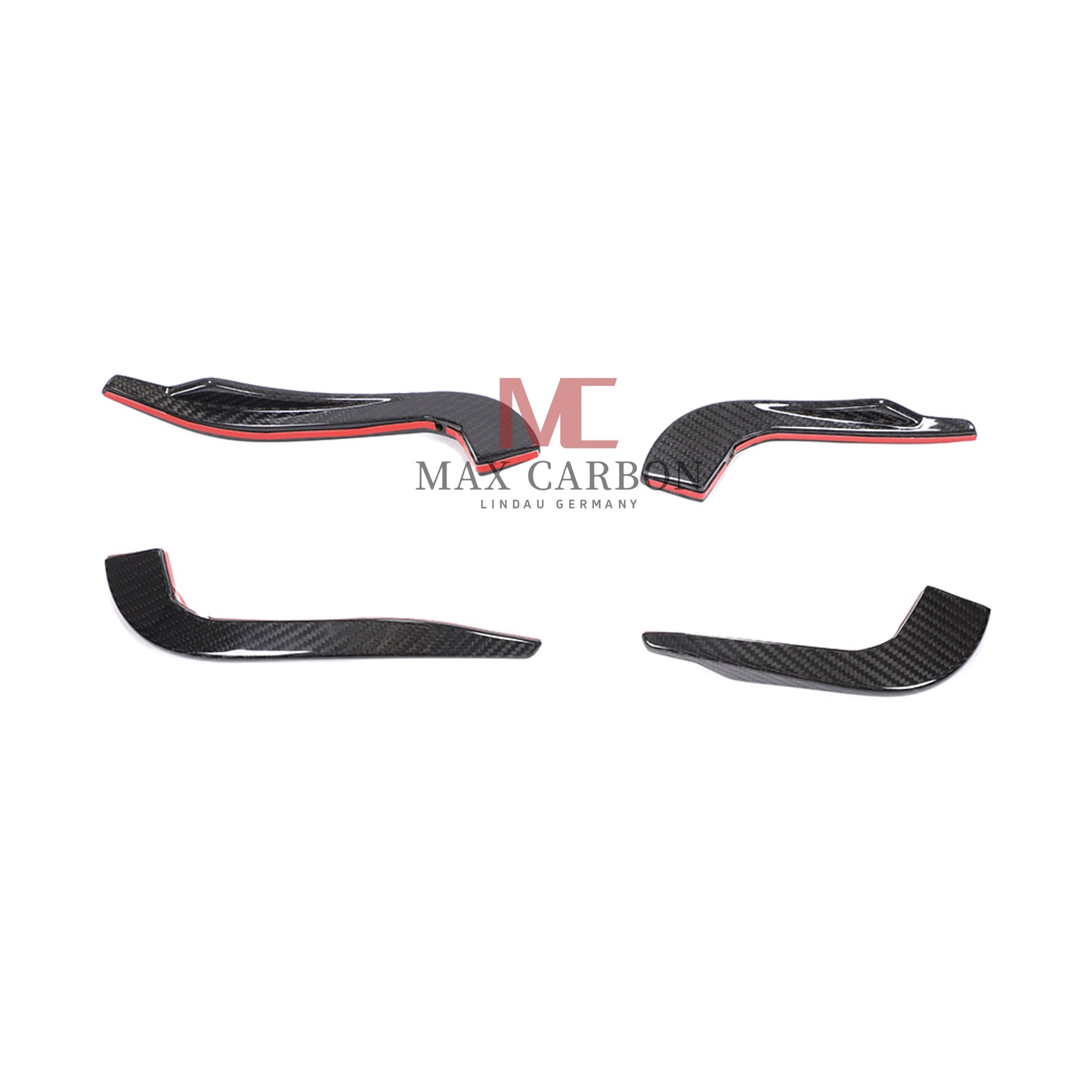MC Performance Dry Carbon AERO FLICKER Flaps Front canards attachment for AUDI RS3 8V 