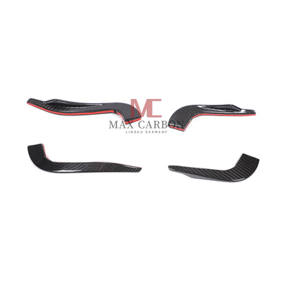 MC Performance Dry Carbon AERO FLICKER Flaps Front canards attachment for AUDI RS3 8V 