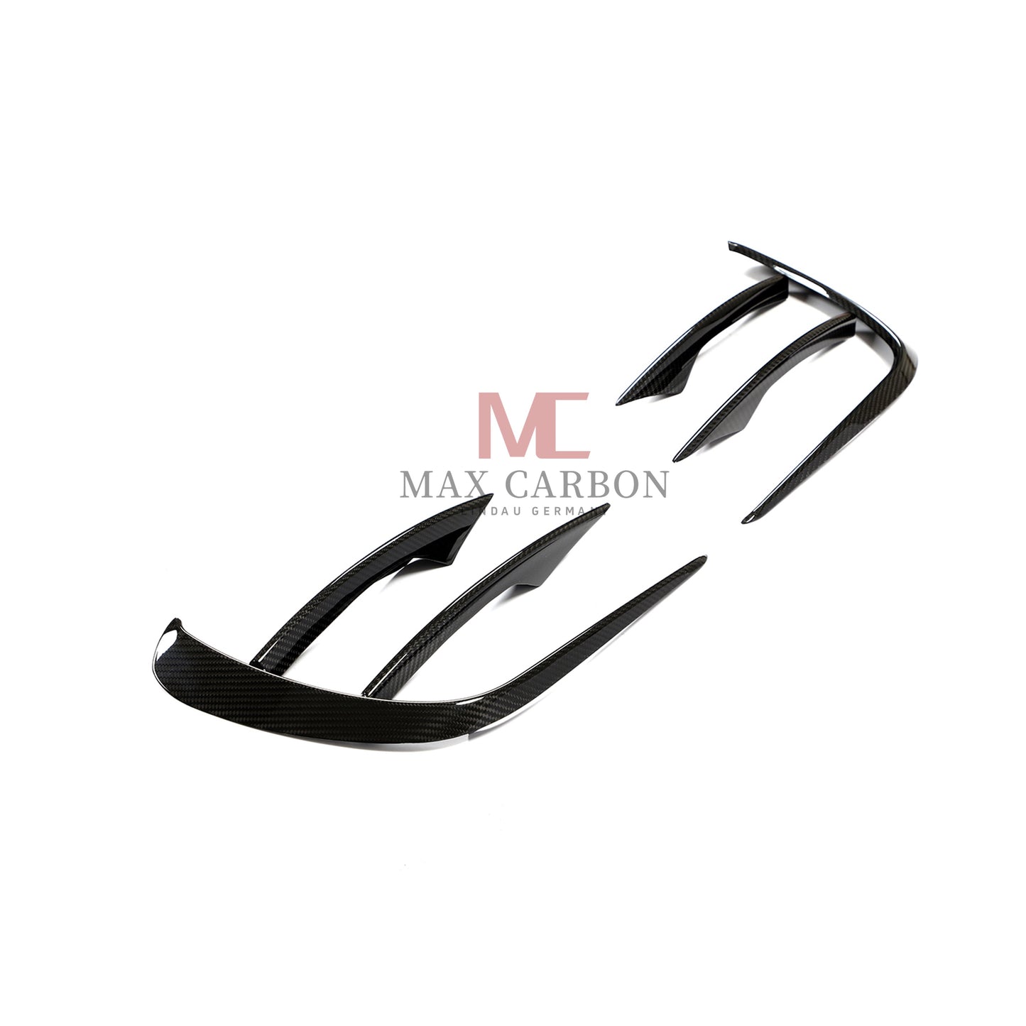 MC Performance 6PCS Carbon Front Bumper Canards for Mercedes Benz E Class W213 S213 E300 E350 E400 E450
