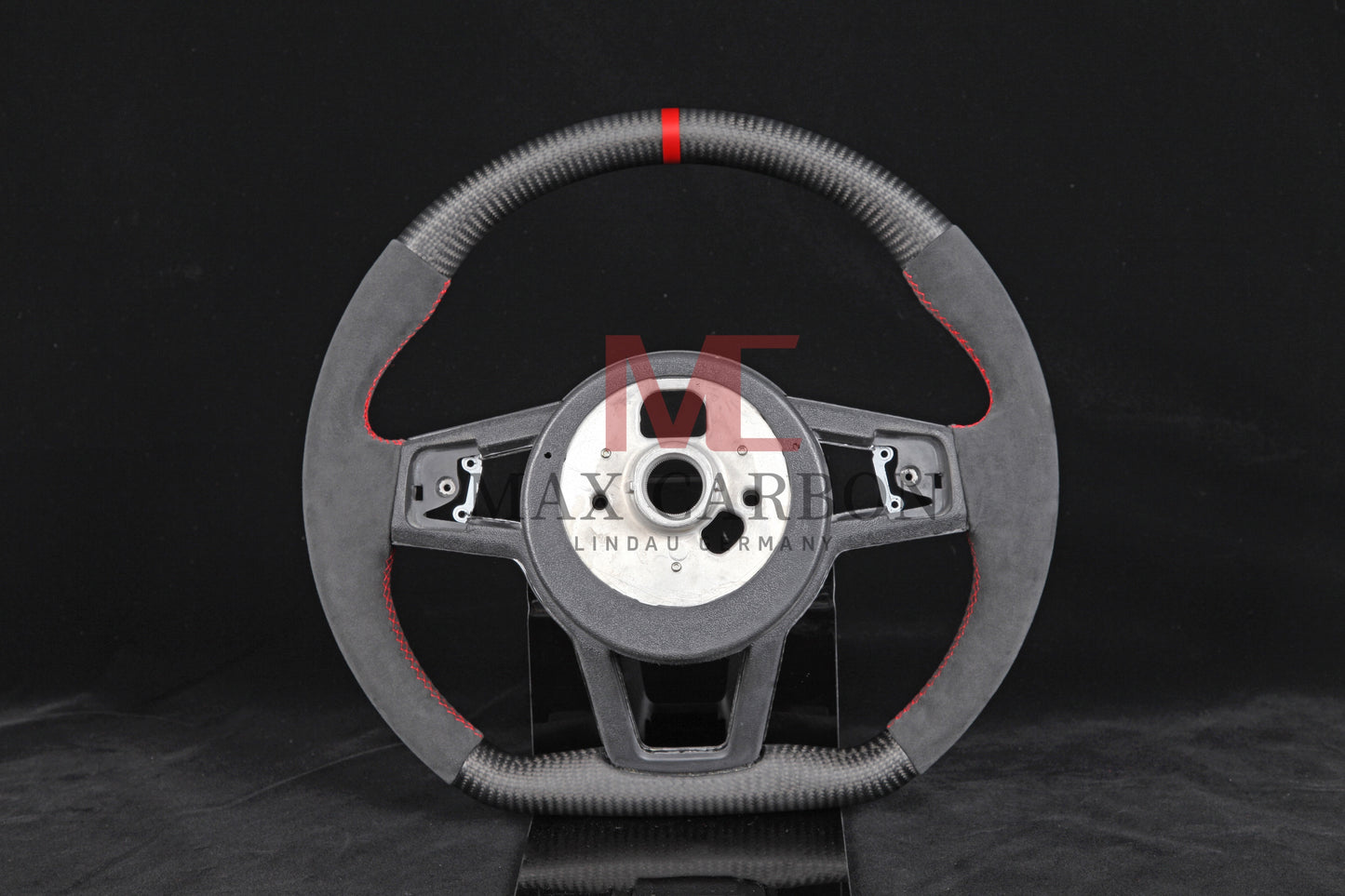 MC MAX CARBON Performance Dry Matt Carbon Steering Wheel with Clasp Replacement for Audi R8 4S