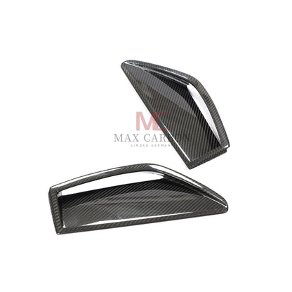 MC MAX CARBON Performance Fiber Front Bumper Scoop Trims for Audi RS6 Avant Wagon 