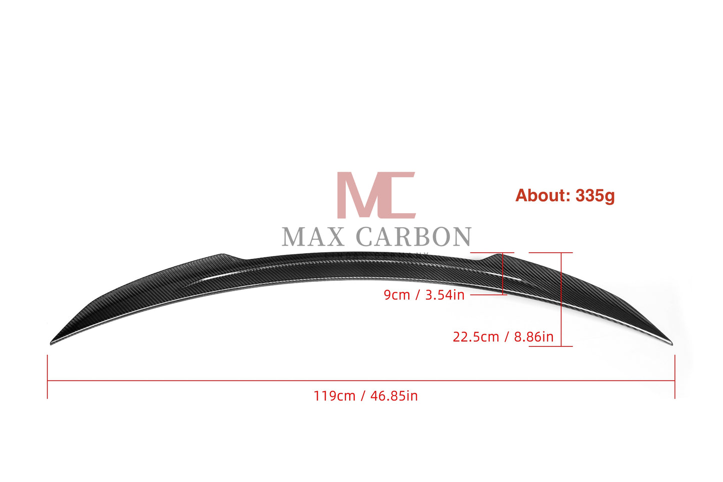 MC MAX CARBON Performance Spoiler Rear Spoiler Lip for Mercedes Benz CLS Class C257 AMG CLS53 