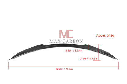 MC MAX CARBON Performance Spoiler Rear Spoiler Lip for Mercedes Benz C Class C205 Coupe AMG C63 C43 