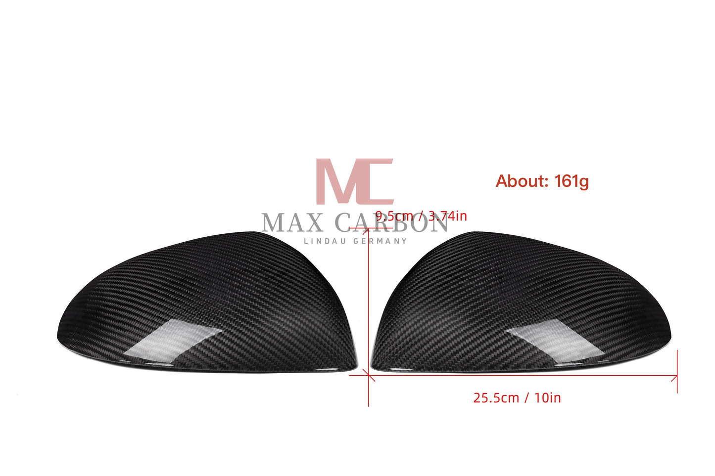MAX CARBON Performance mirror caps housing Dry Carbon for Mercedes C Class 206 E Class 214 CLE Class 236 S Class 223 