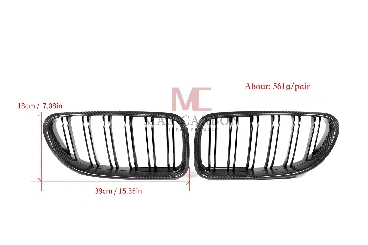 MC MAX CARBON Performance Grille Replacement for BMW 6 Series F06 F12 F13 M6 