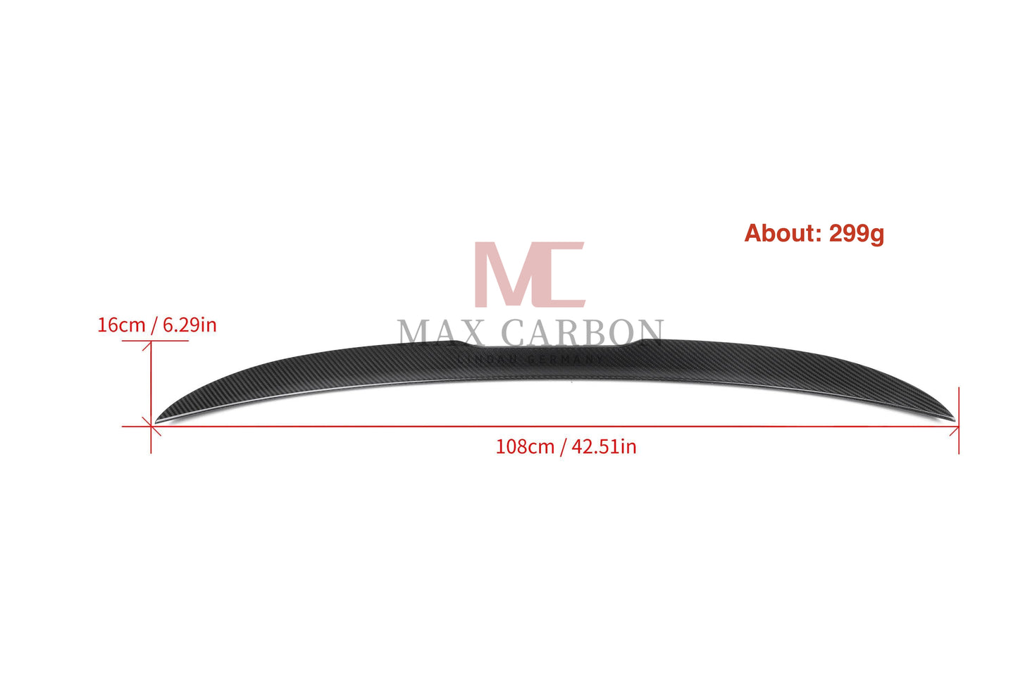 MAX CARBON Performance Sport Rear Spoiler Spoiler for BMW M8 F93 G16 