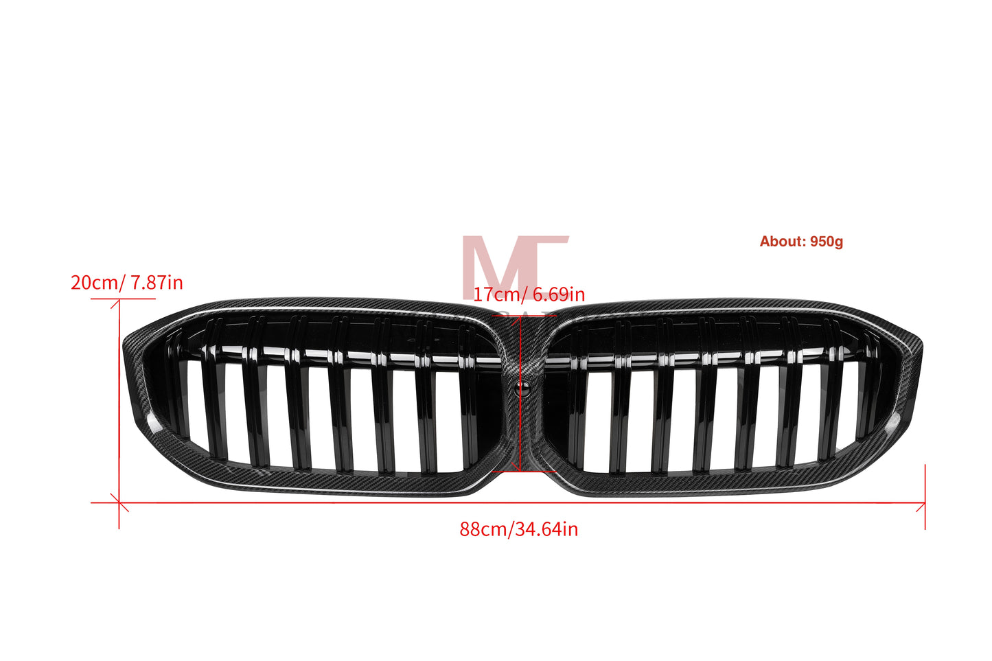 MC MAX CARBON Dry Carbon Grille Replacement for BMW G20 G21 incl. M340i