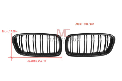 MC MAX CARBON Performance Grille Grill Replacement for BMW F30 F31 all models 