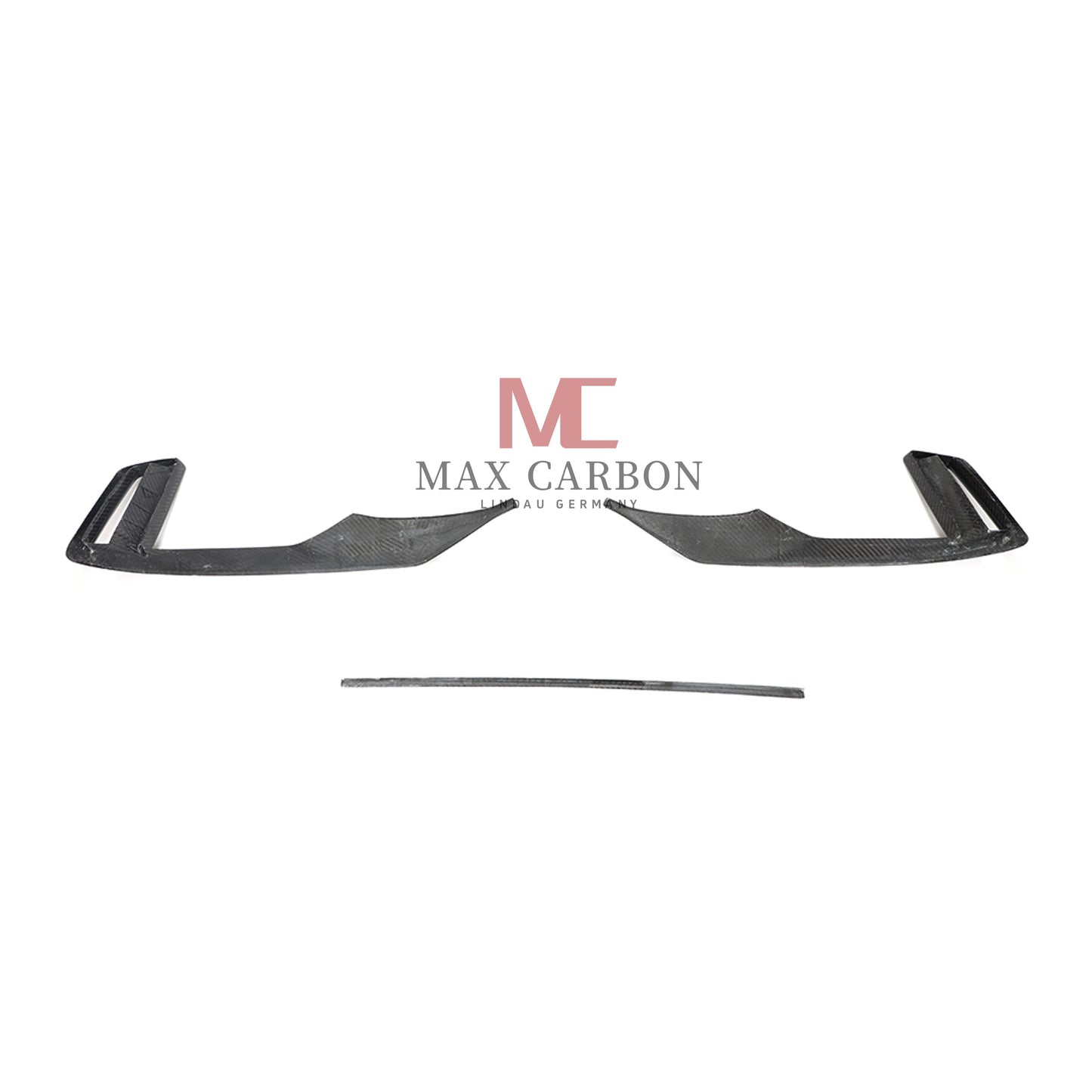 MC Performance Dry Carbon Fiber Front Bumper Scoop Trims for Audi RS3 8V 