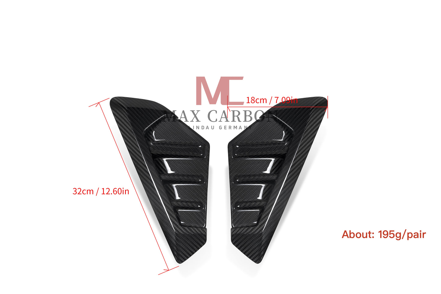 MC MAX CARBON Dry Carbon Performance Side Panels Fender for BMW X5 G05 LCI