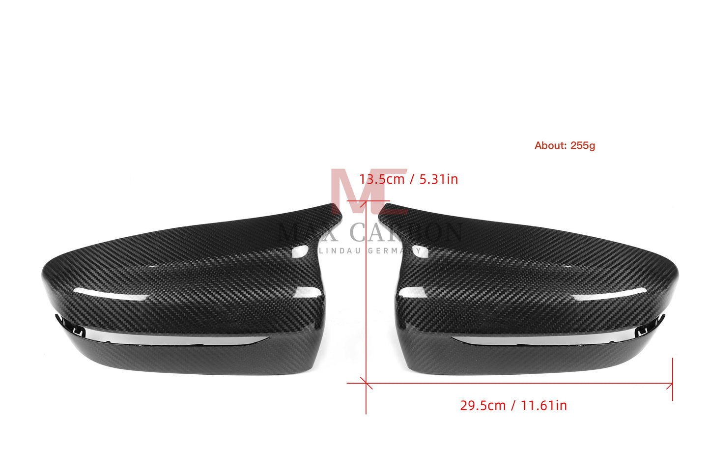 MAX CARBON Performance Mirror Caps Replacement Mirror Caps for BMW G20 G21 G22 G23 G26 G42 
