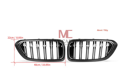 MC MAX CARBON Dry Carbon Performance Grille Replacement for BMW G32 6 Series 