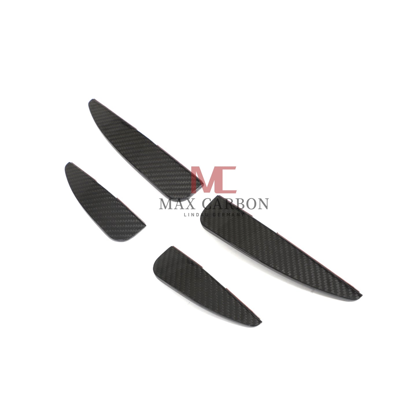 Canards MC MAX CARBON DRY CARBON Performance AERO FLICKER FLAPS sur mesure pour Audi R8 4S 