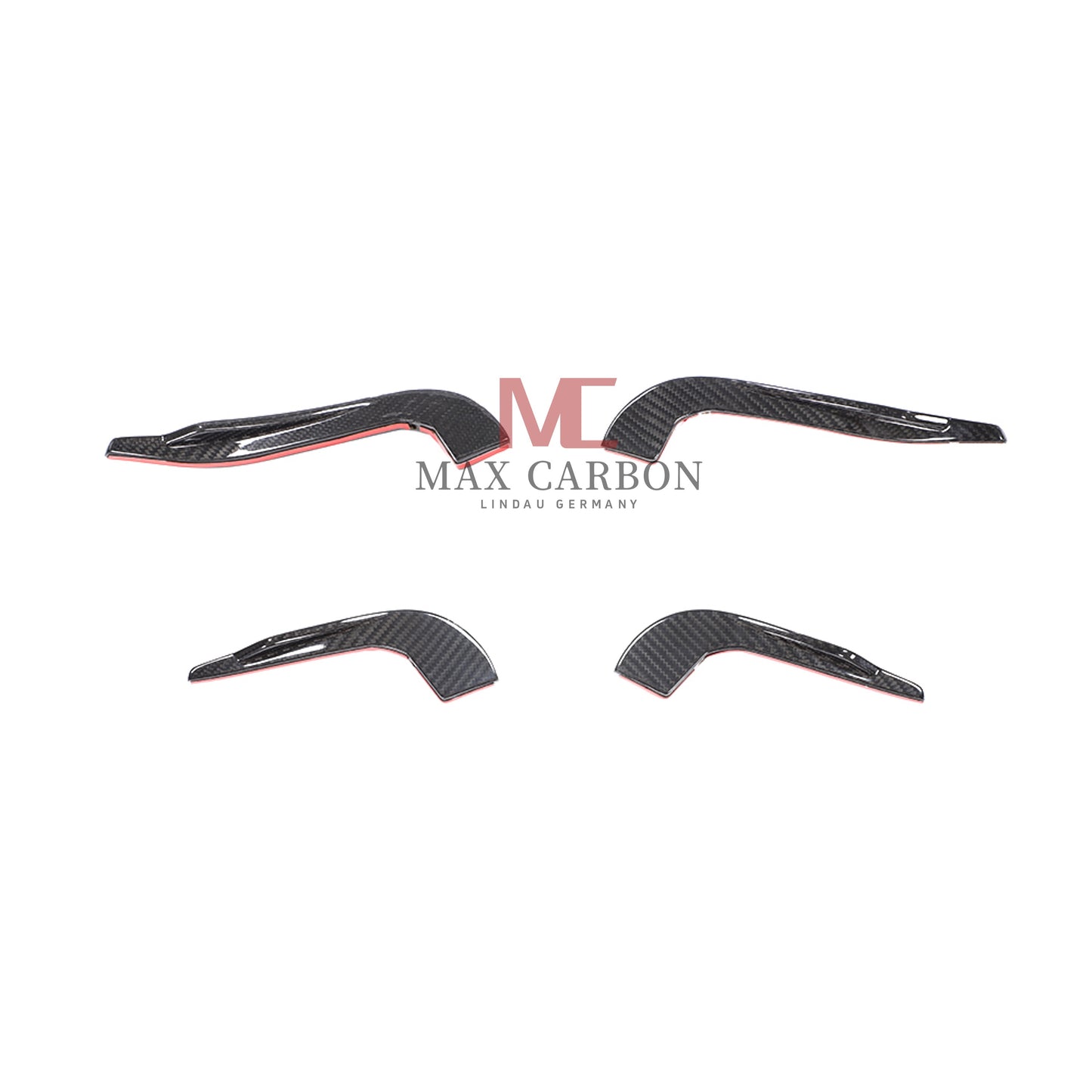MC Performance Dry Carbon AERO FLICKER Flaps Front canards attachment for AUDI RS3 8V 