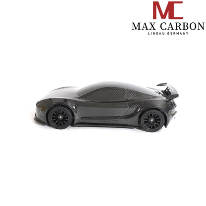 MAX CARBON Lifestyle Real Carbon Forged Carbon Hybrid Carbon Model Car made of Dry Carbon Prepreg 1:18 Sports Car Design Model Car