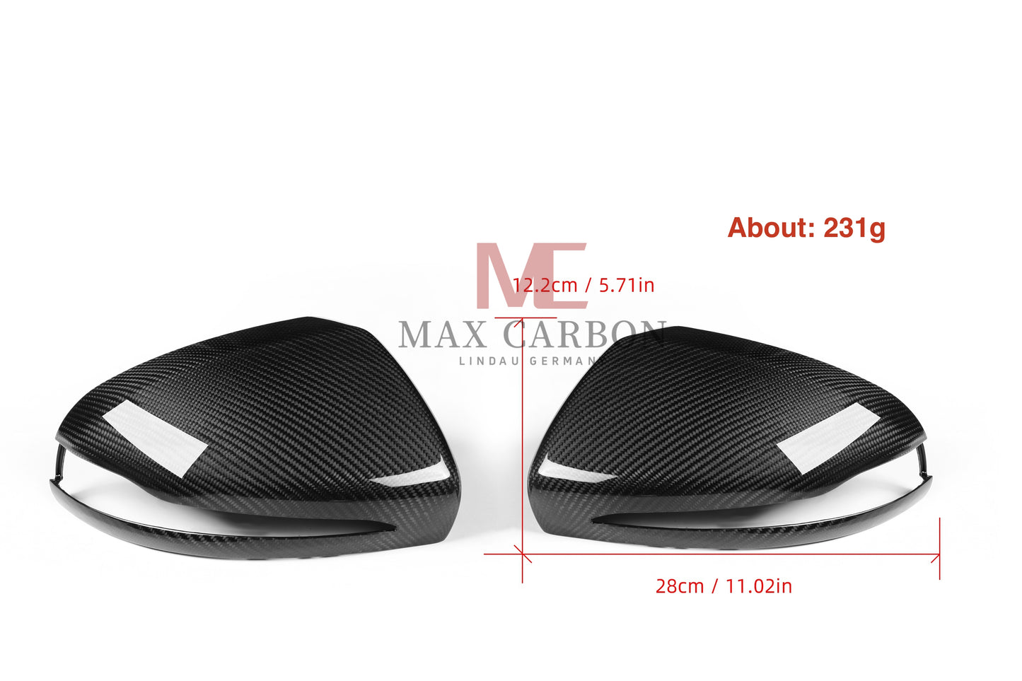 MC Performance mirror caps housing dry carbon for Mercedes BCES GLC GT GLB GLA Class AMG C43 C63 E53 S63 GLC63 GLC43