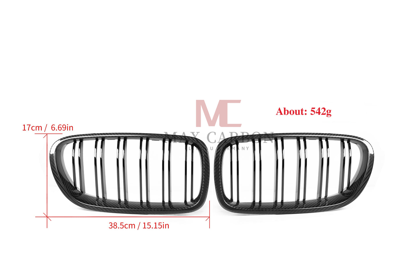 MC MAX CARBON Performance Grille Replacement for BMW 5 Series F10 F11 M5 