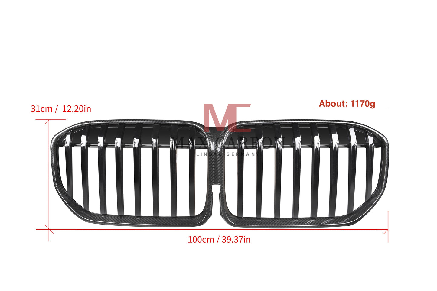 MC MAX CARBON Performance Grille Replacement for BMW 7 Series G11 G12 LCI