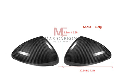 Coques de rétroviseurs de rechange MC Performance MAX CARBON pour Porsche Cayenne 958.2 92A de 2014 à 2017 