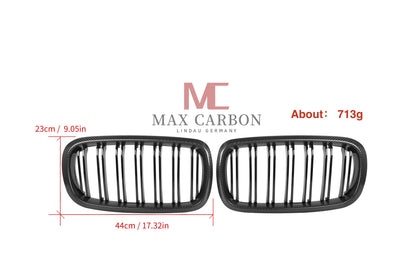 MC MAX CARBON Performance Grille Grill Replacement for BMW X5 F15 X6 F16 X5M F85 X6M F86